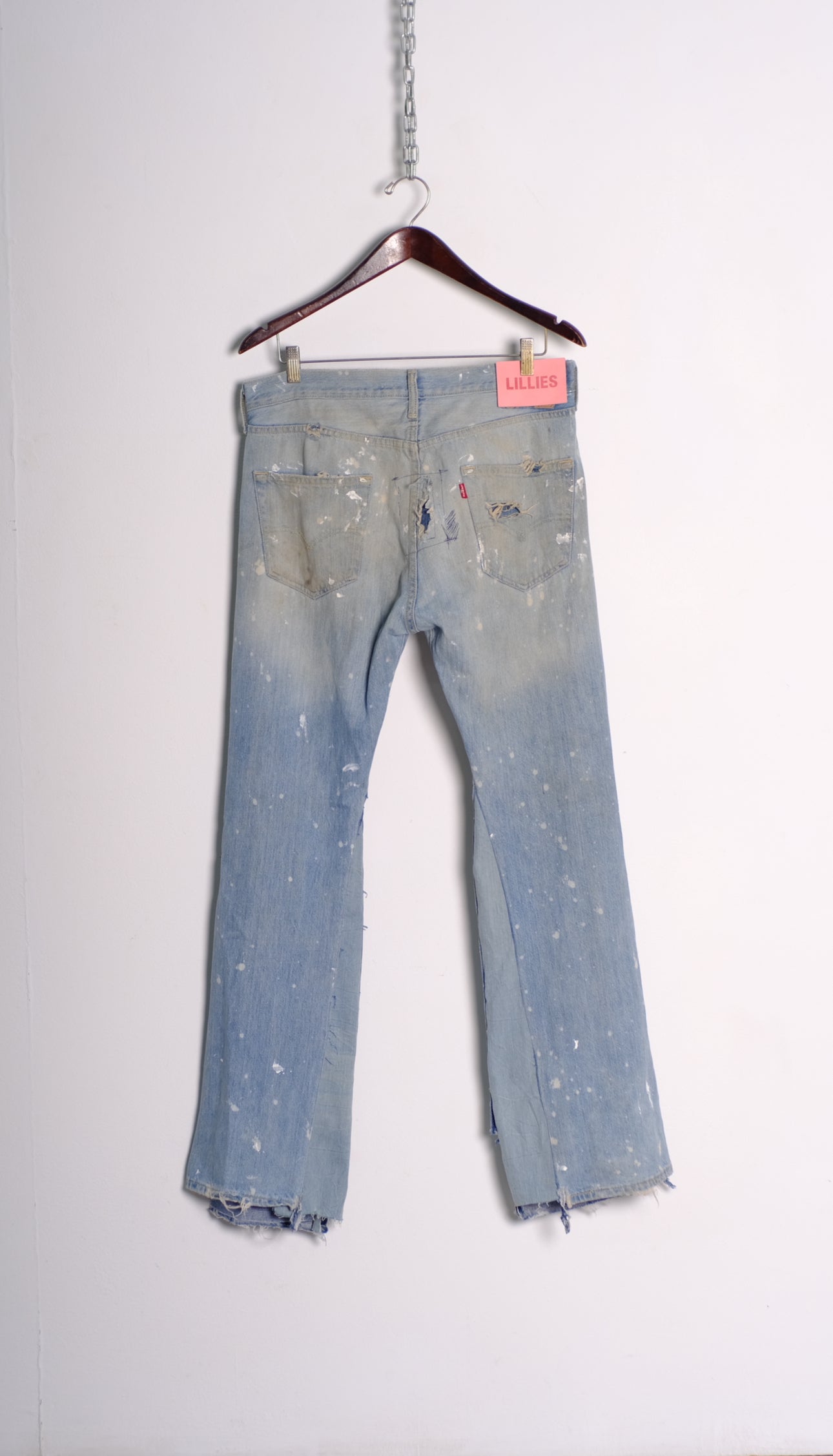 Vintage Mud Dye Repair Jeans
