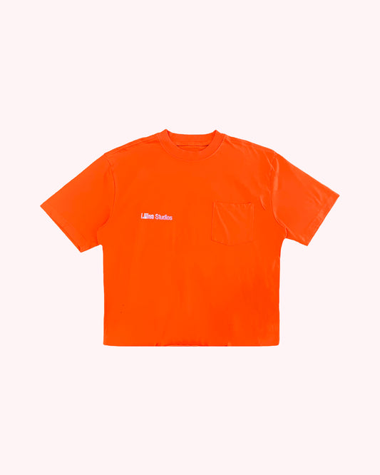 Upcycled Dickies Tee — Vintage 90s Reworked - Orange