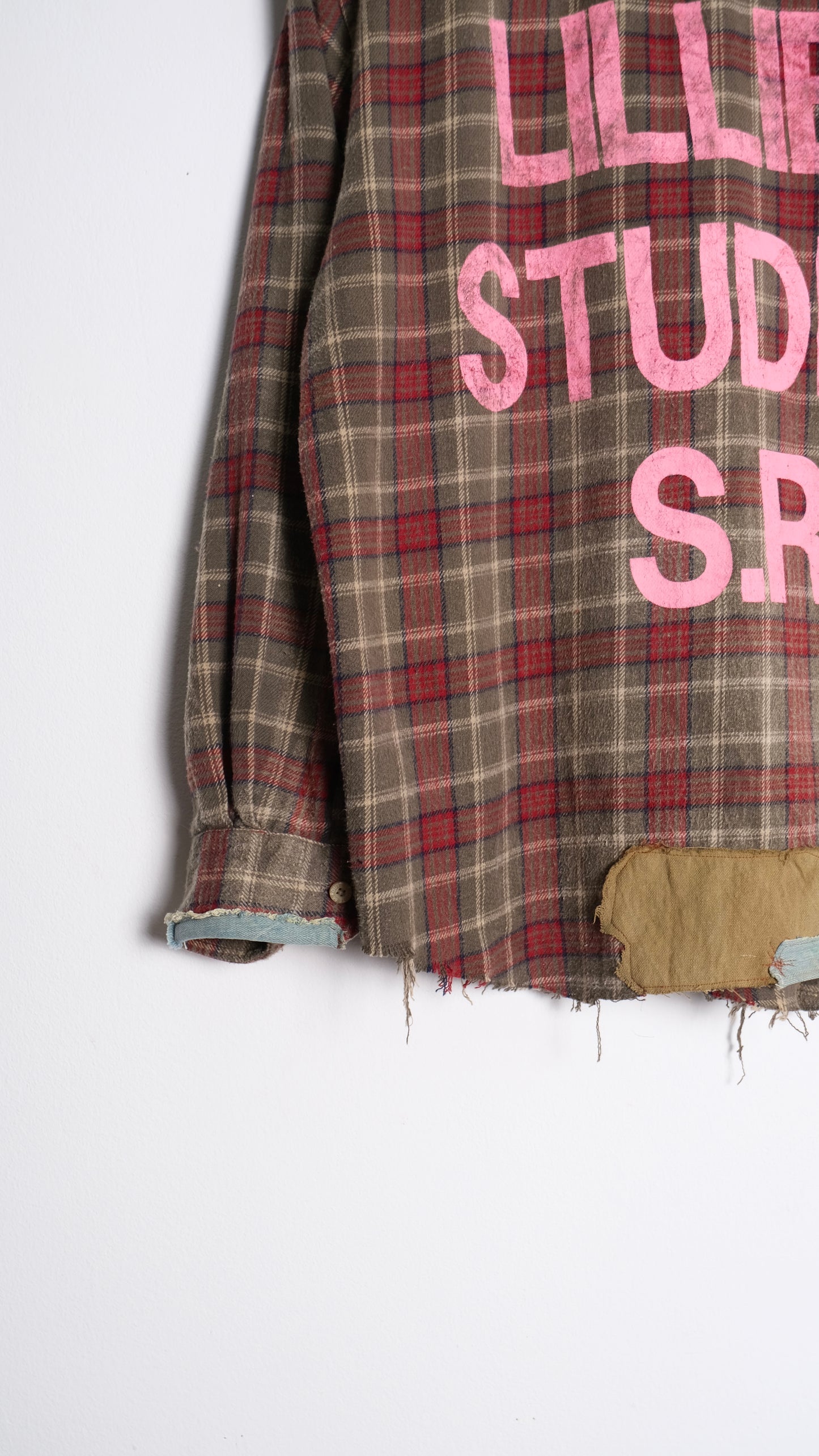 Vintage Reworked Flannel Green