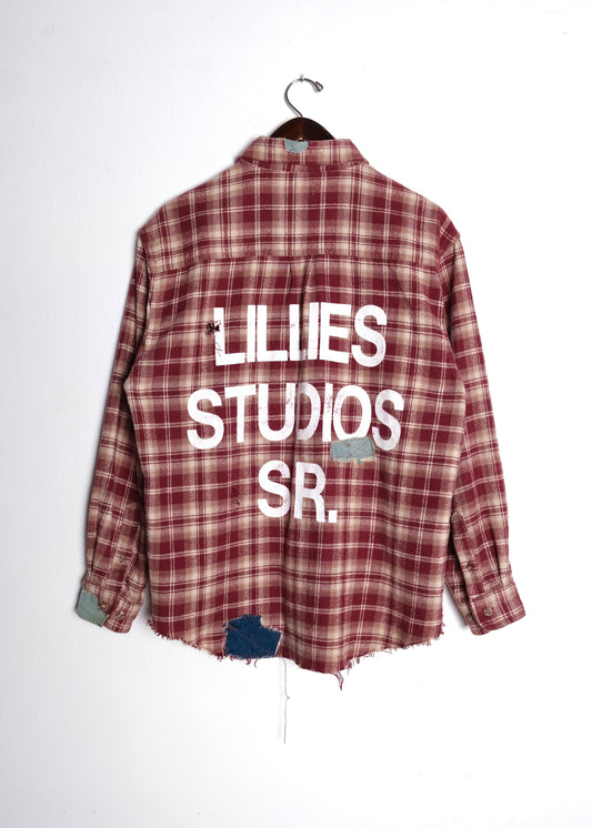 Vintage Reworked Flannel Red