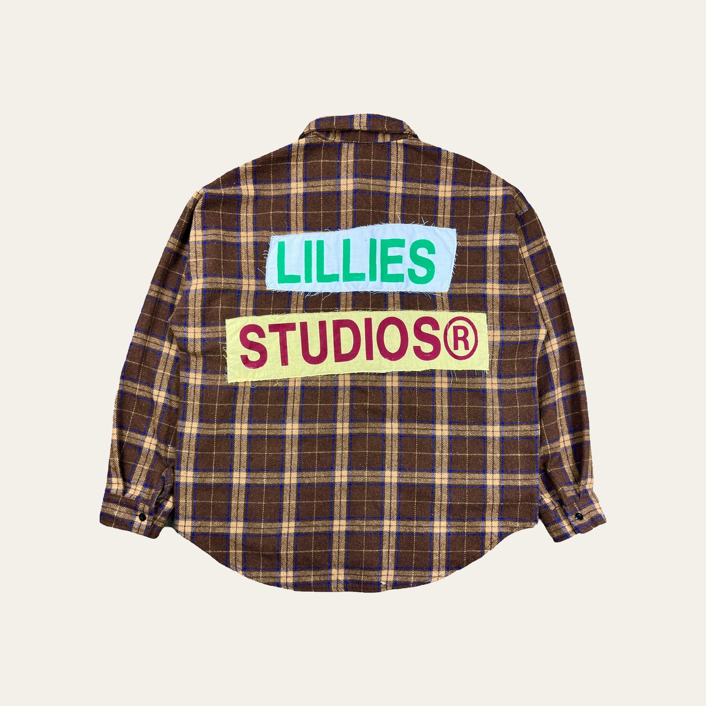 Vintage Graphic Print Flannel Shirt