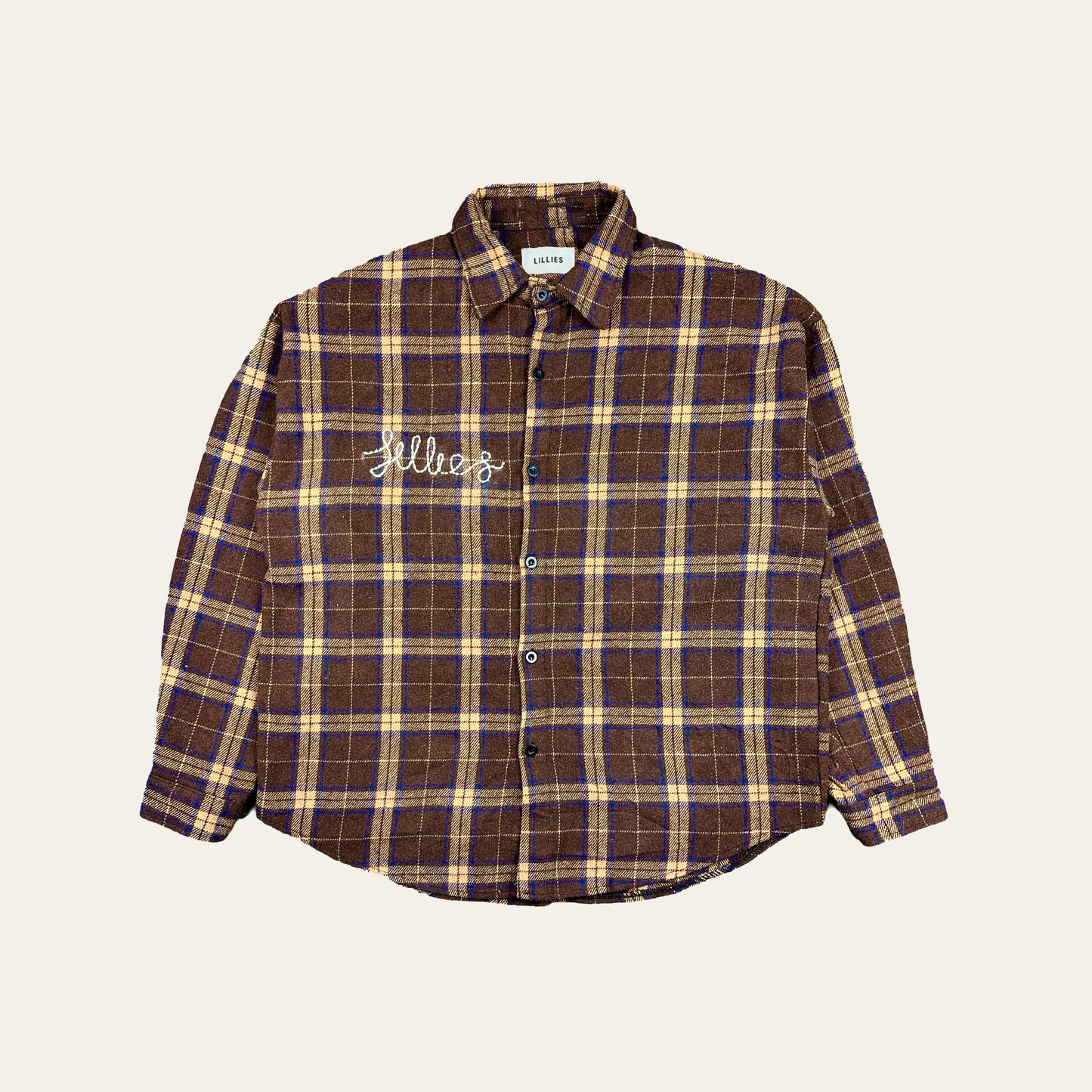 Vintage Graphic Print Flannel Shirt
