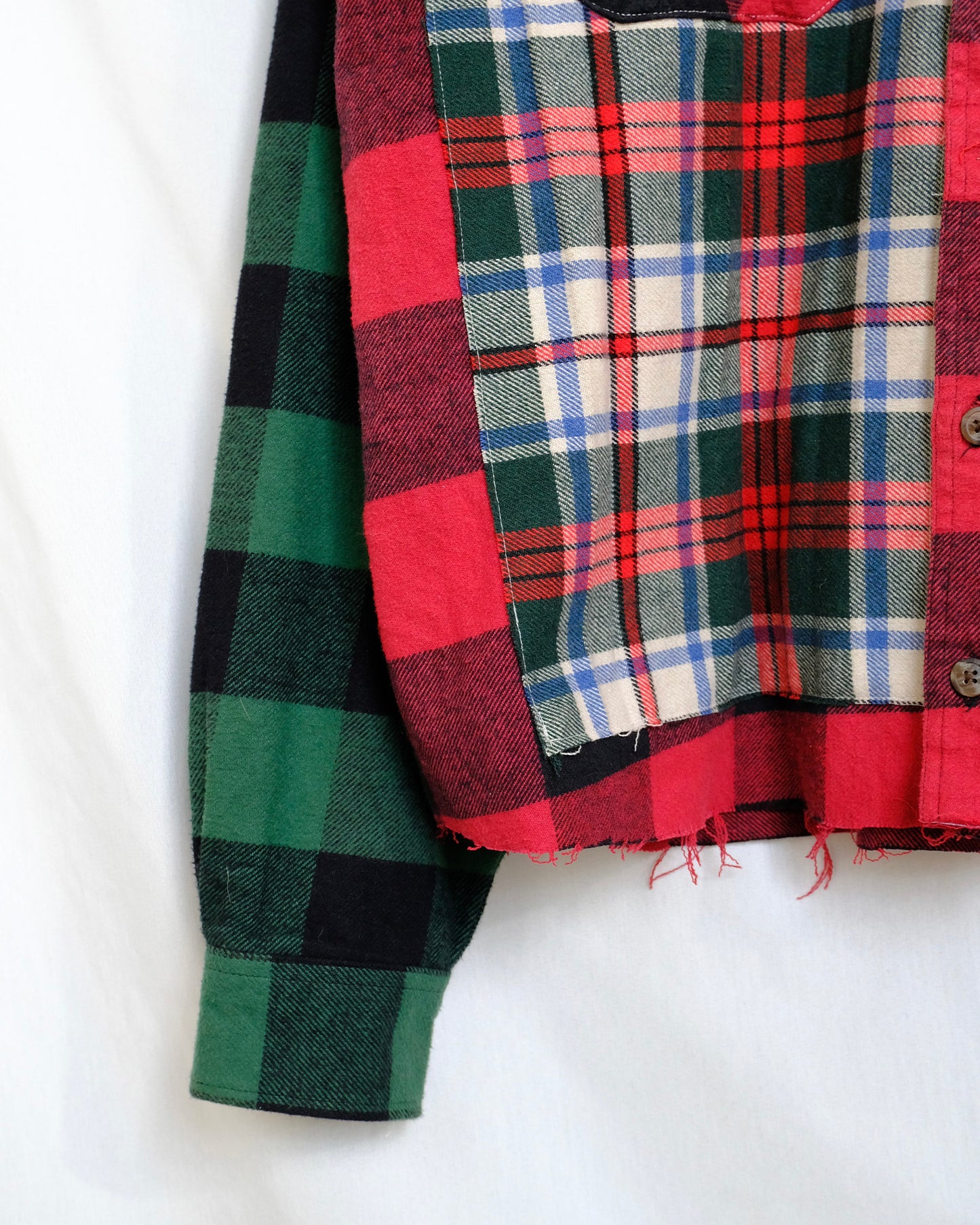 Up-Cycled Flannel Shirt in Cotton