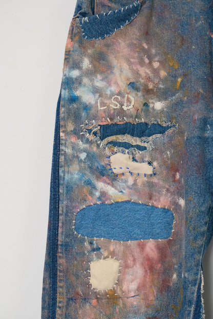 Painted Repair Vintage Wrangler Denims