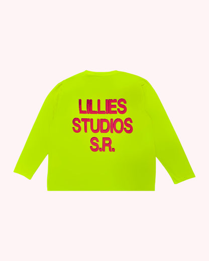 Upcycled Long-sleeve Dickies Tee — Vintage 90s Reworked - Yellow