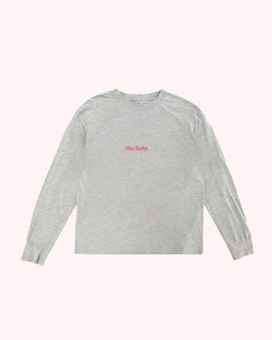 Upcycled Long-sleeve Dickies Tee — Vintage 90s Reworked - Black