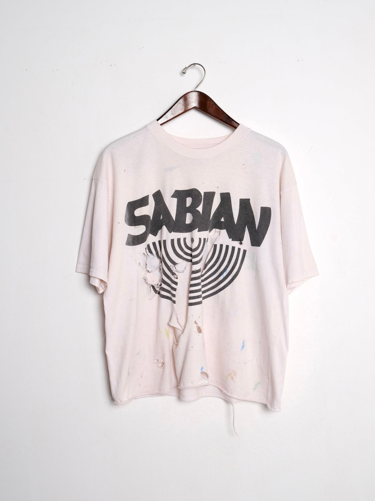 White Sabian Graphic Print T-Shirt