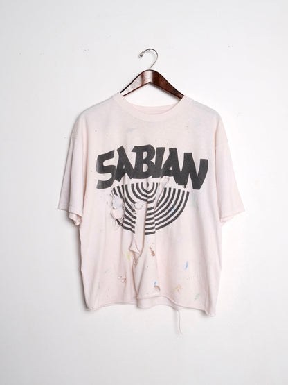 White Sabian Graphic Print T-Shirt