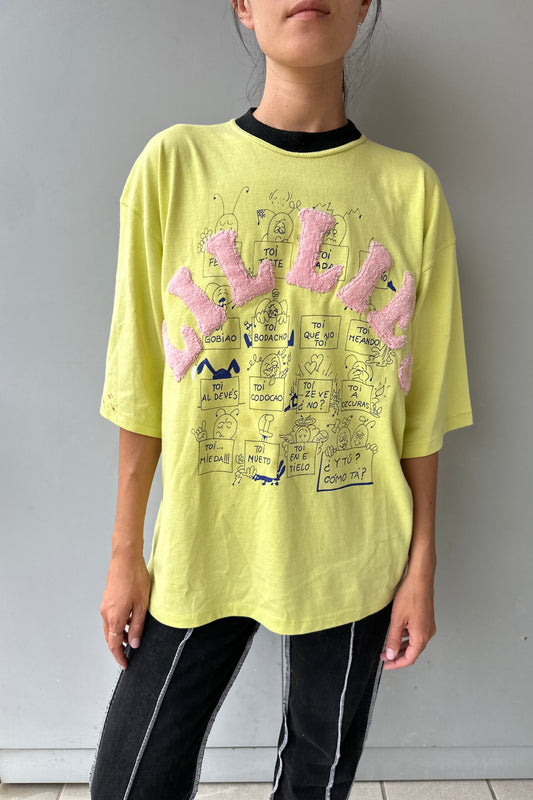 90´s Vintage Yellow Collar T-Shirt
