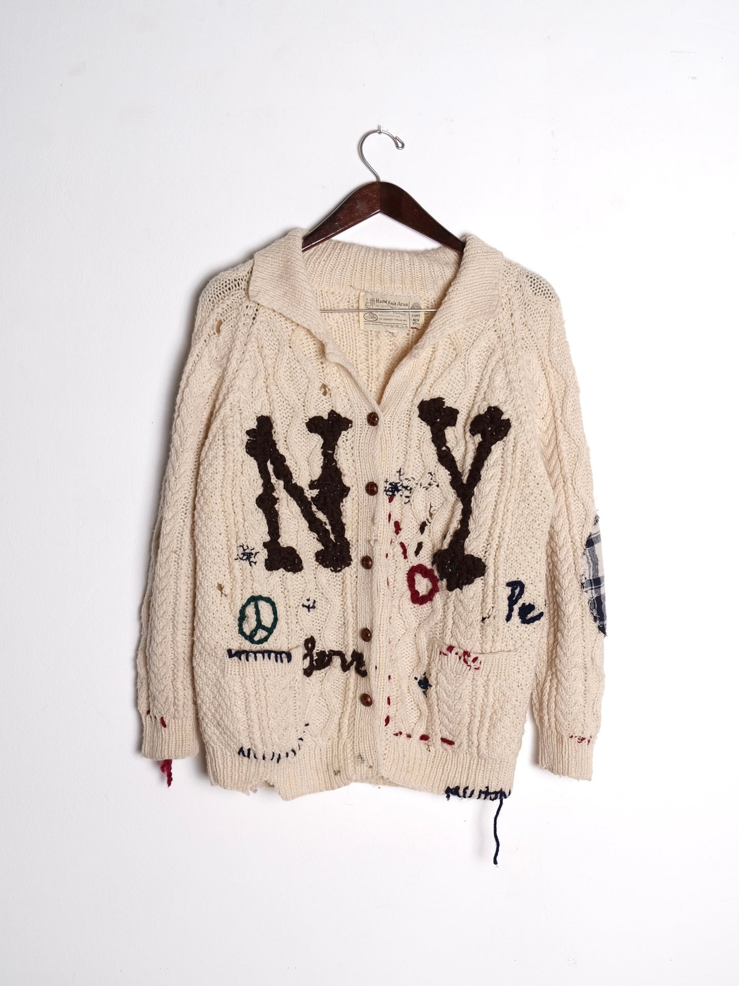 Hand-Embroidered Fisherman Sweater | L