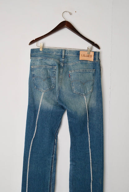 Vintage Overlock Jeans Blue