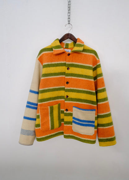 Up-Cycled Blanket Chore Coat
