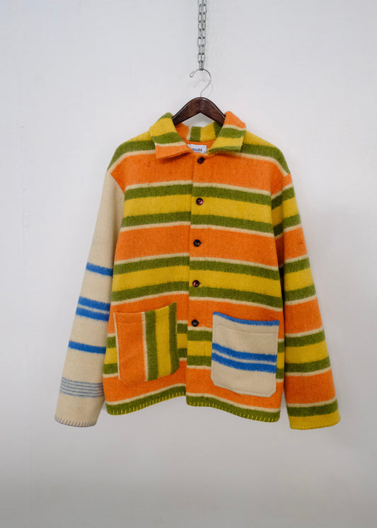Up-Cycled Blanket Chore Coat