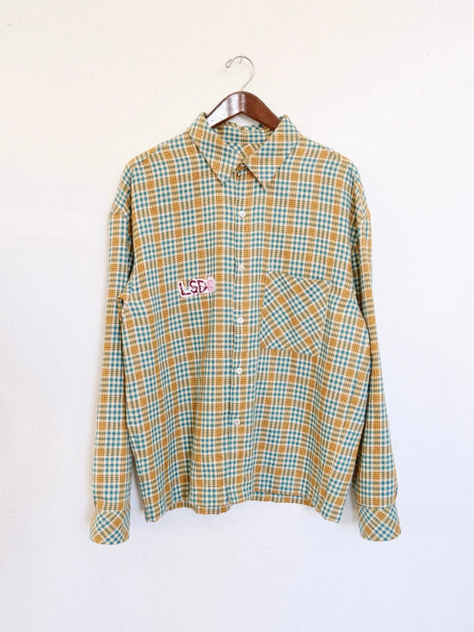 Green Vintage Dead-stock Cotton Shirt