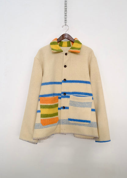 Up-Cycled Blanket Chore Coat