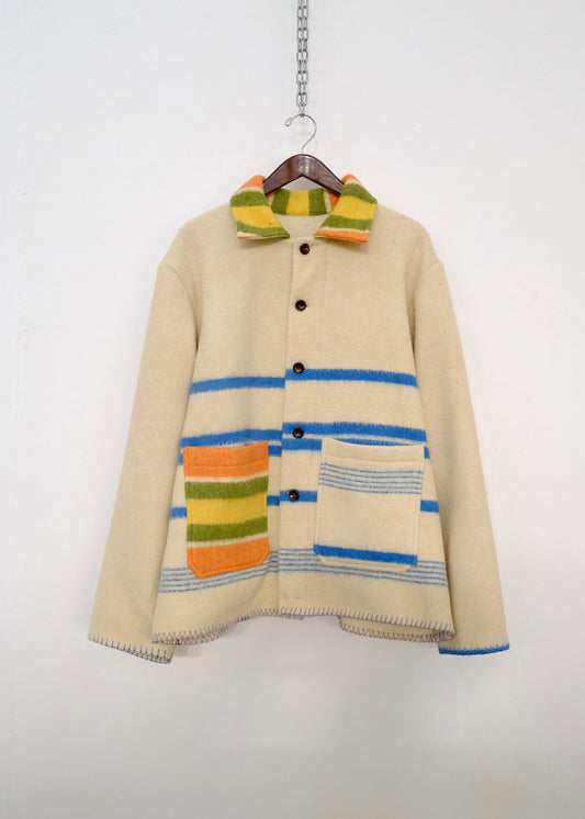 Up-Cycled Blanket Chore Coat