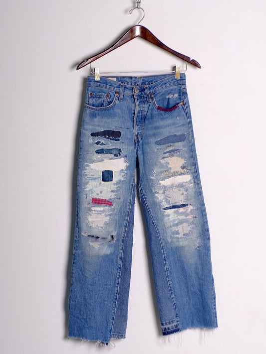 Vintage Repair Patchwork Jeans
