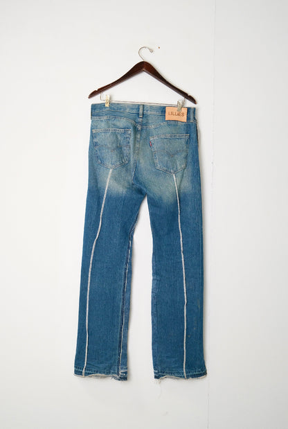 Vintage Overlock Jeans Blue