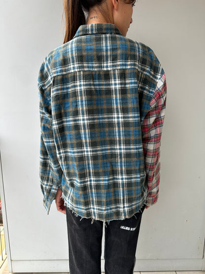 Mixed Flannel Shirt