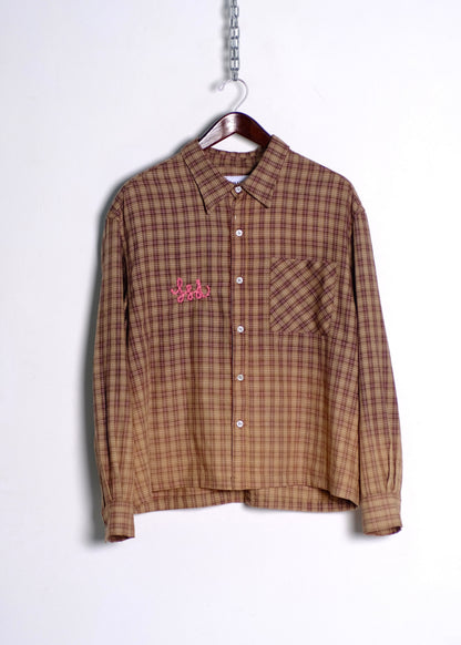 Brown Check Flannel Shirt
