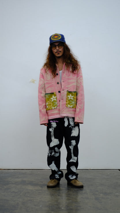 Up-Cycled Blanket Chore Jacket