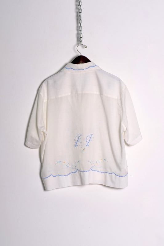 Up-cycled Vintage Embroidered Shirt