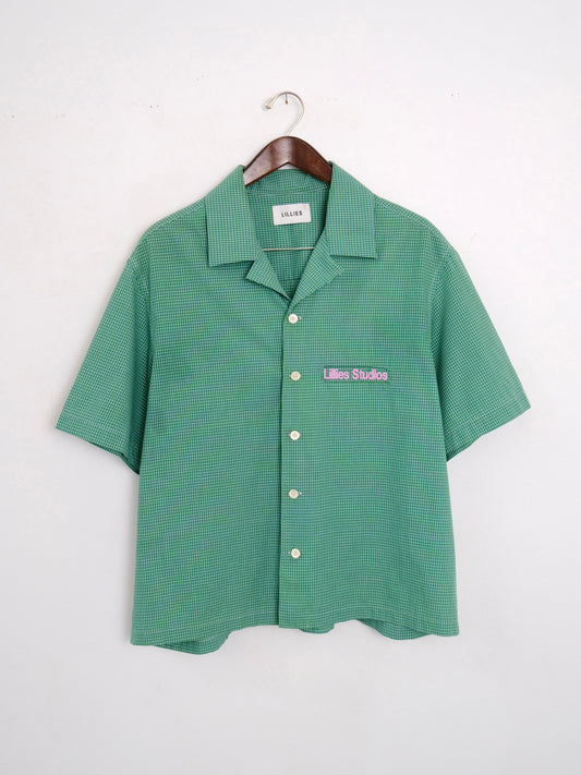 Cuban Collar Shirt Green