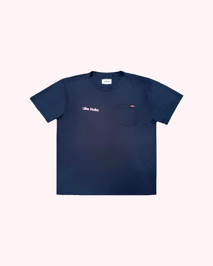 Upcycled Dickies Tee — Vintage 90s Reworked - Blue