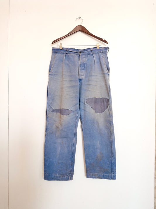 French Worker Repair Pants