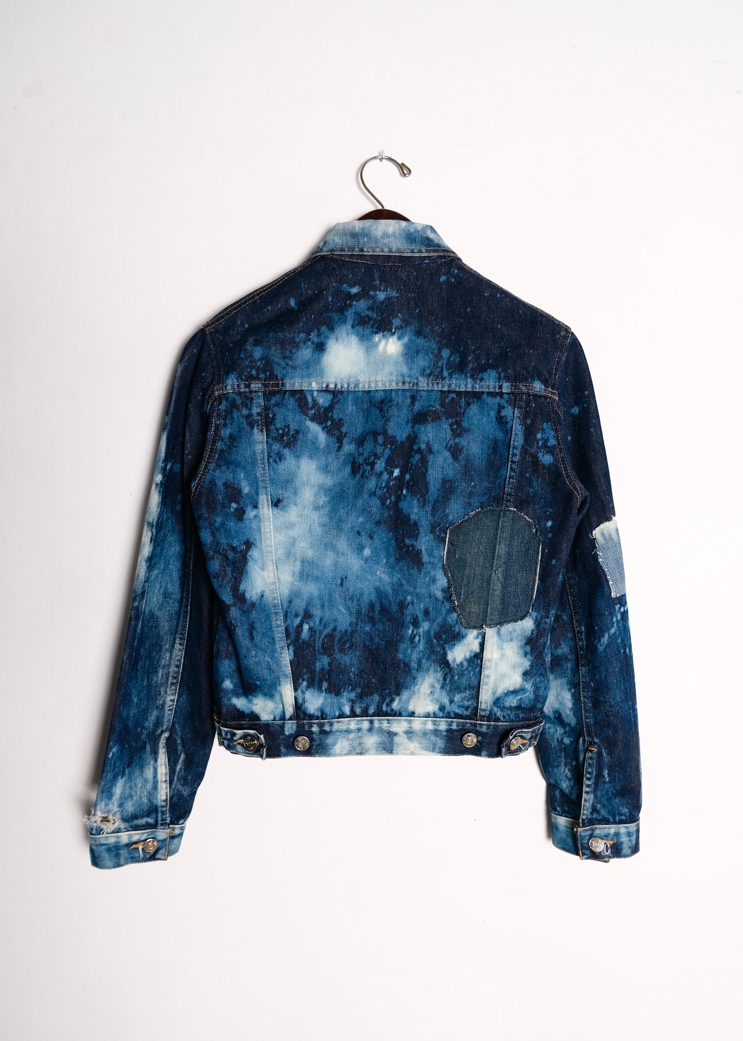 Bleached Patchwork Denim Jacket