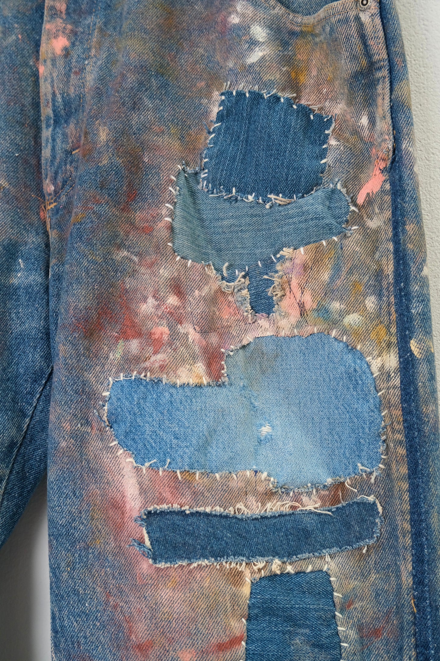 Painted Repair Vintage Wrangler Denims