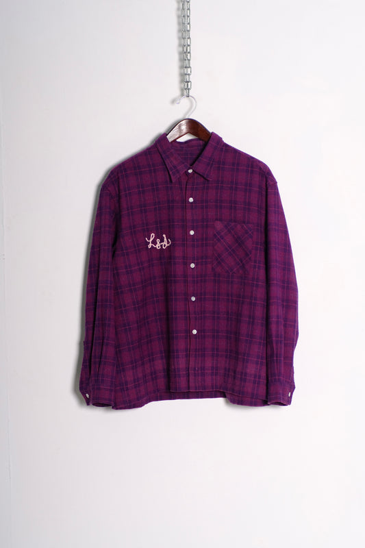 Purple Vintage Flannel Shirt