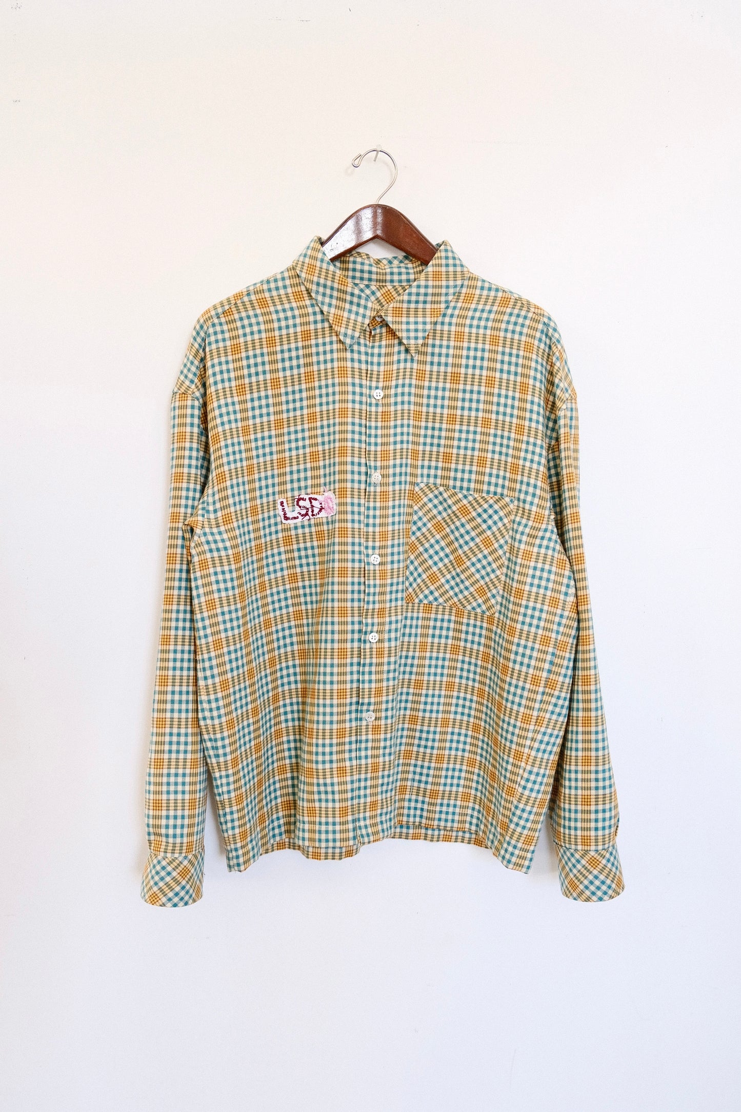 Green Vintage Dead-stock Cotton Shirt