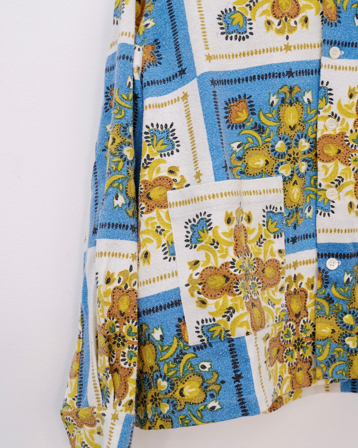 Up-Cycled Tablecloth Chore Shirt