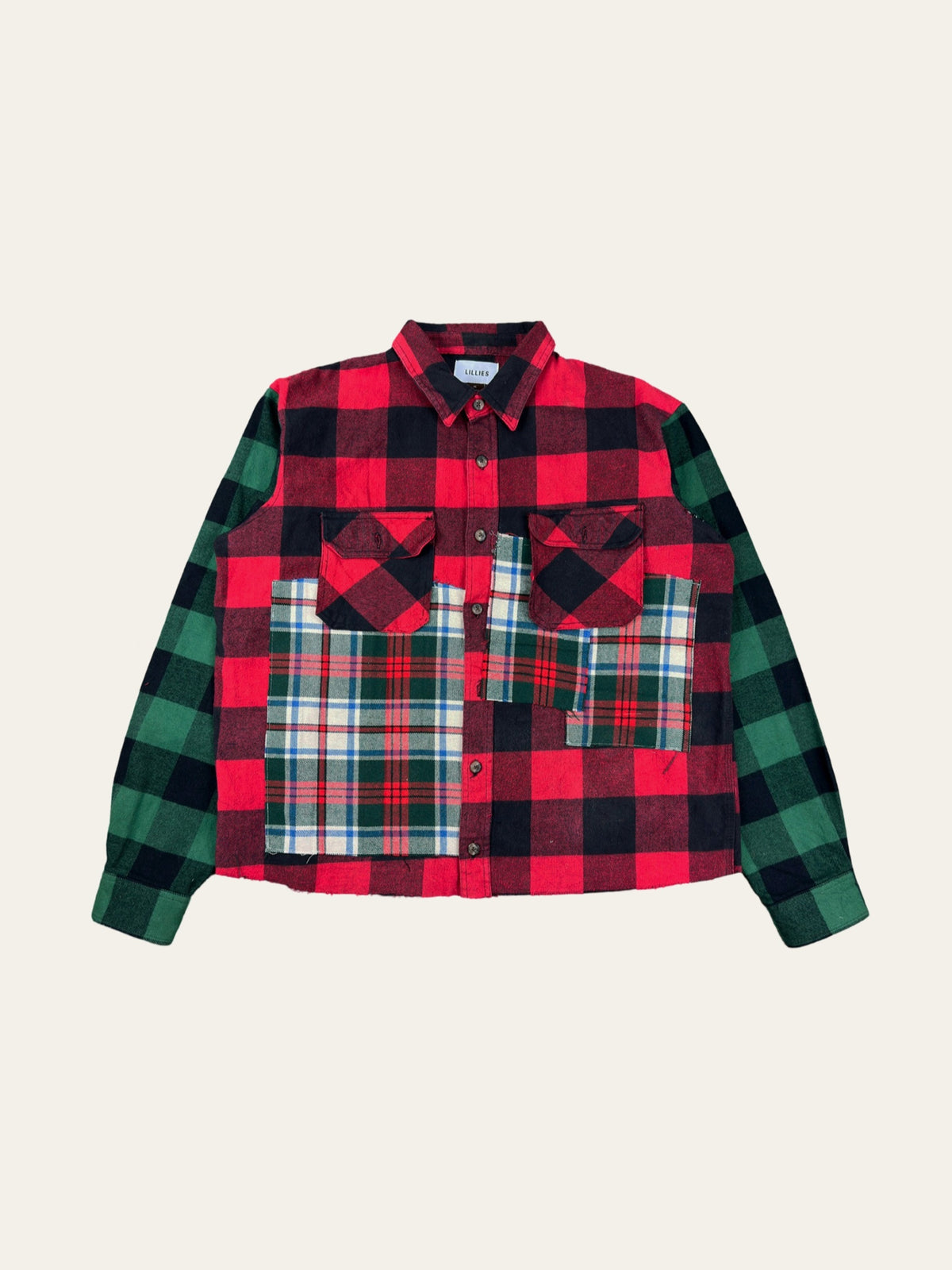 Red Vintage Recycled Flannel Shirt