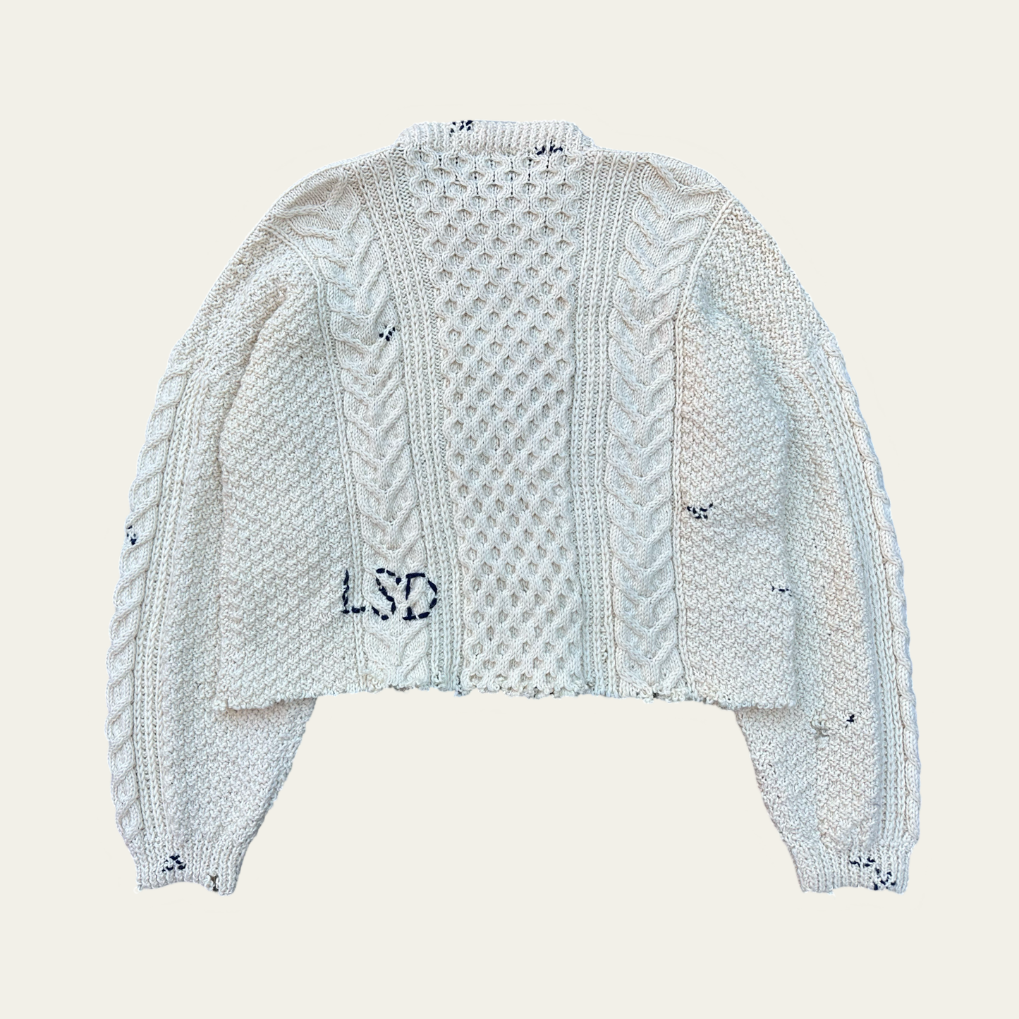 Embroidered Fisherman Knit