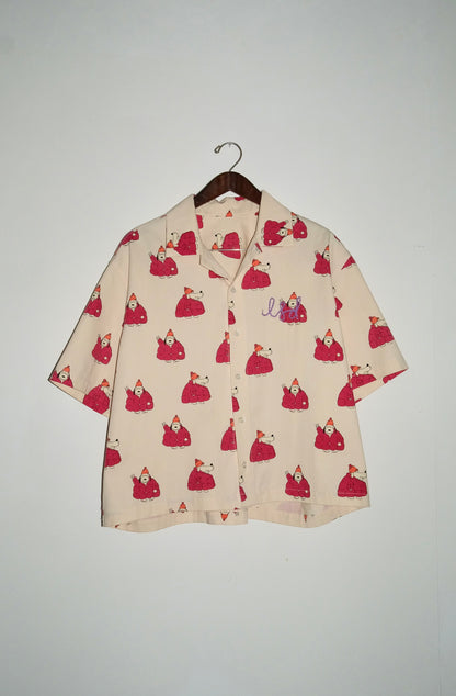 Camp Collar Kids Print Shirt