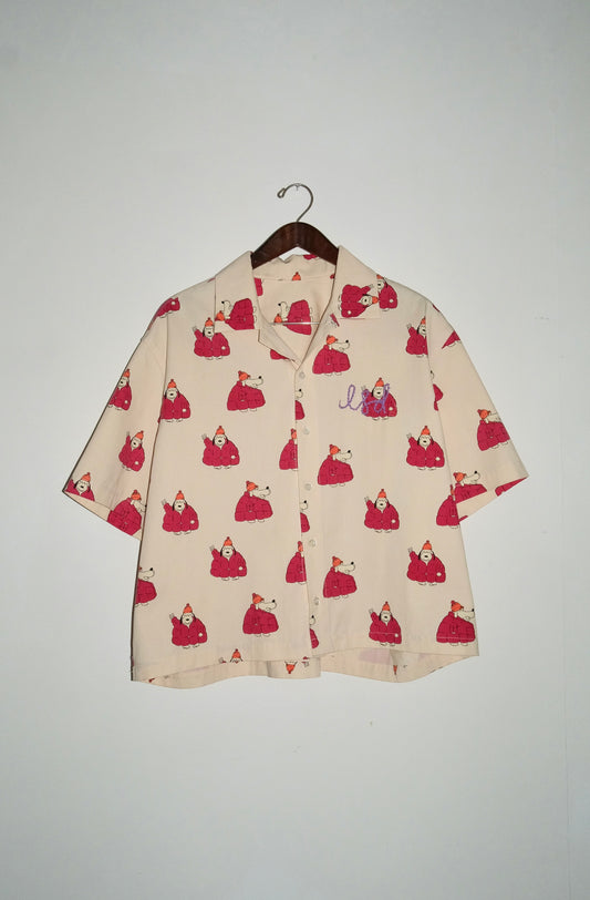 Camp Collar Kids Print Shirt