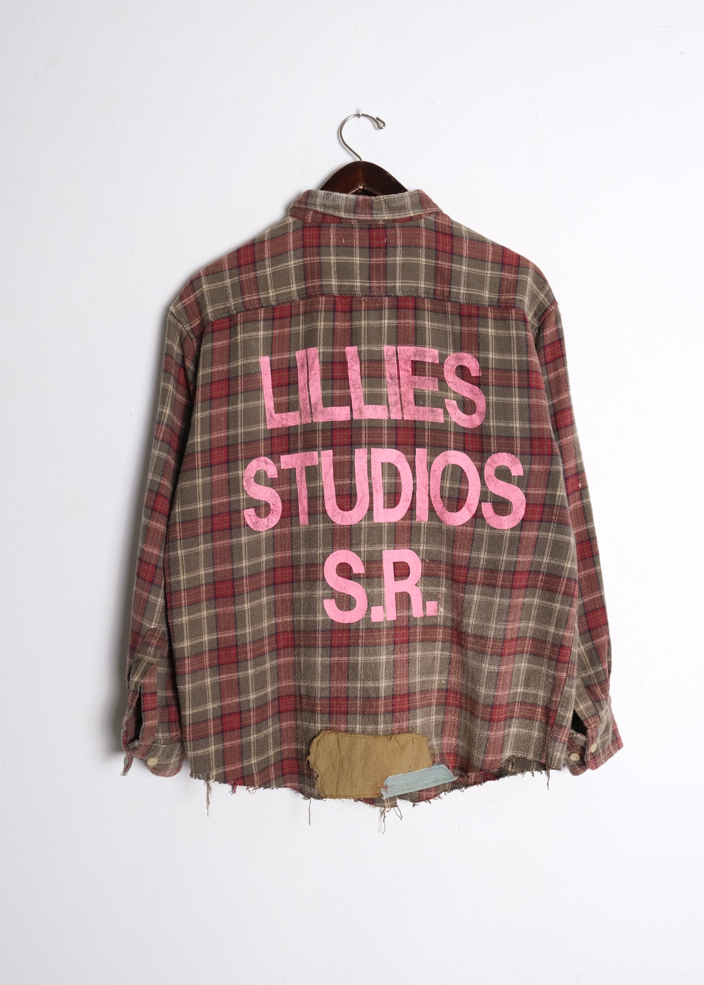 Vintage Reworked Flannel Green