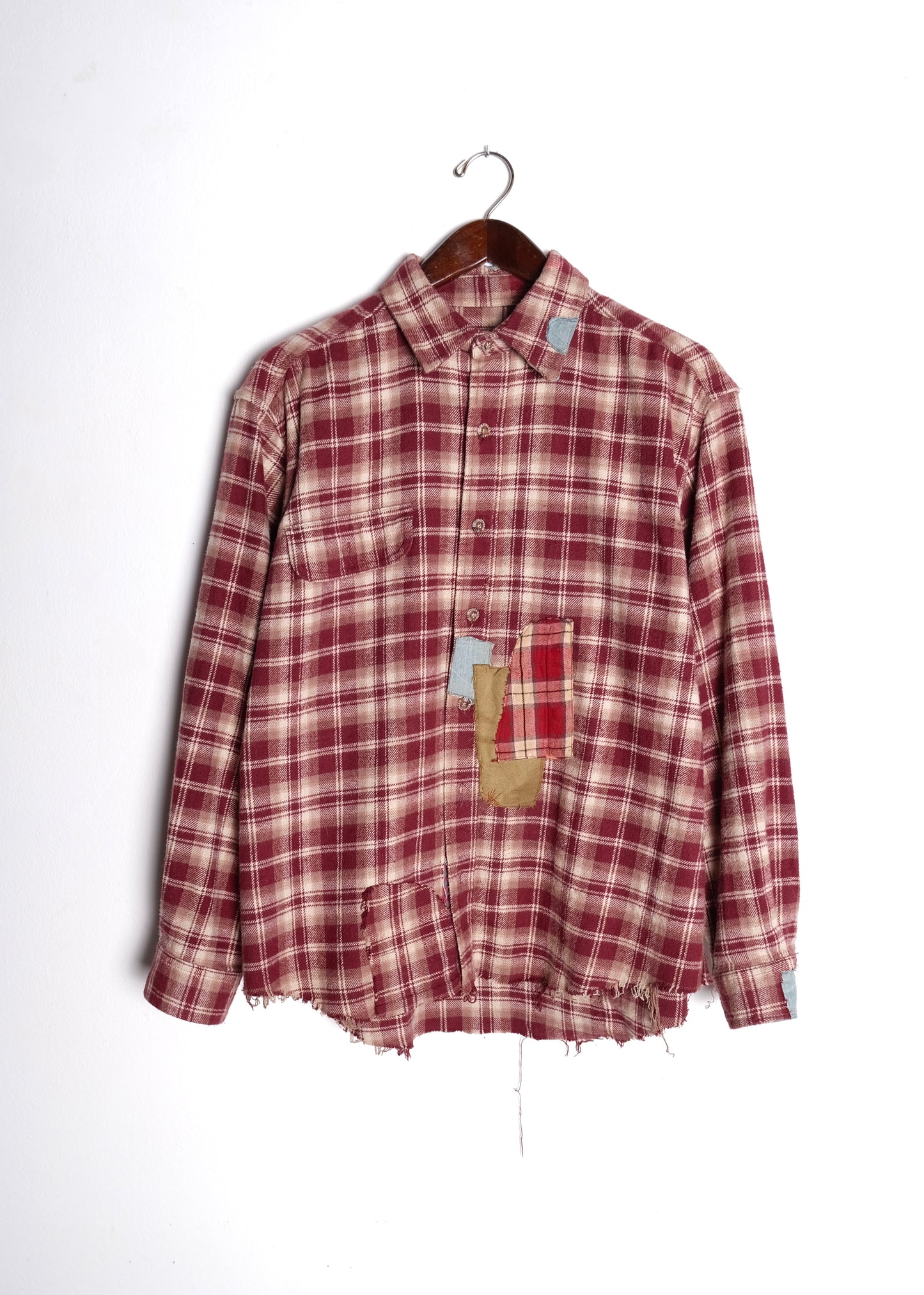Vintage Reworked Flannel Red