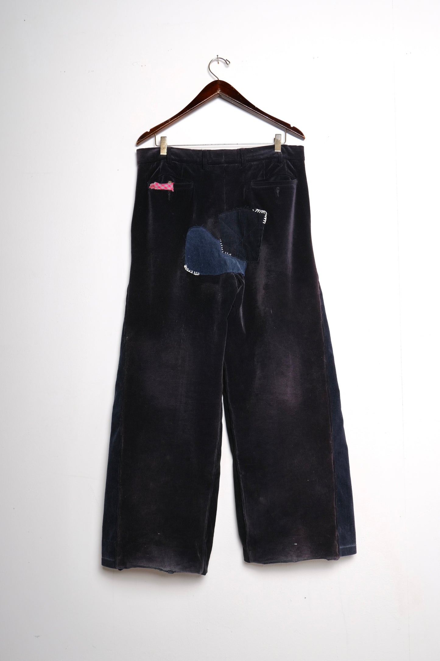 Super-Wide Leg Patchwork Cords