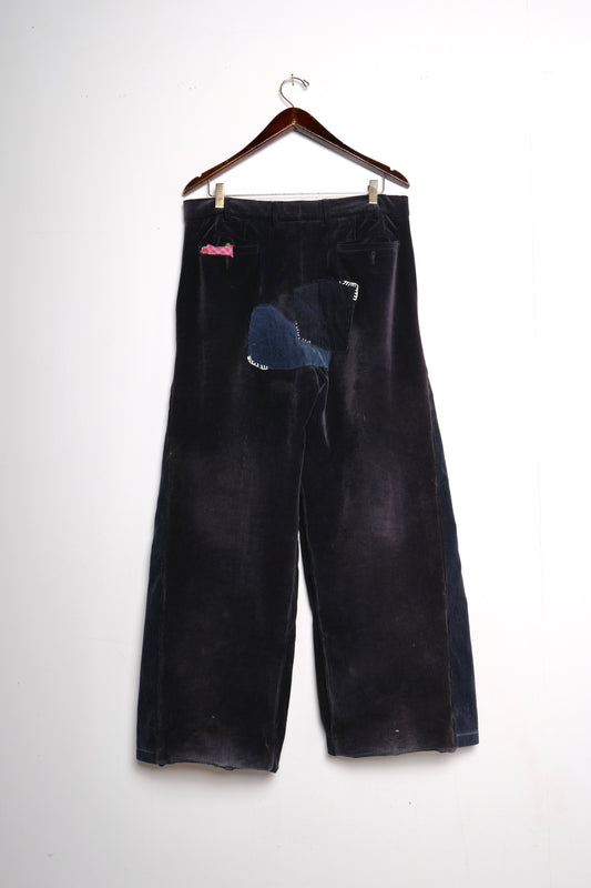 Super-Wide Leg Patchwork Cords