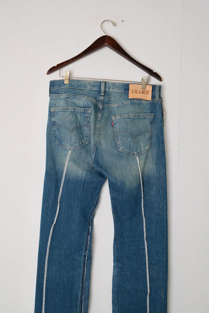 Vintage Overlock Jeans Blue