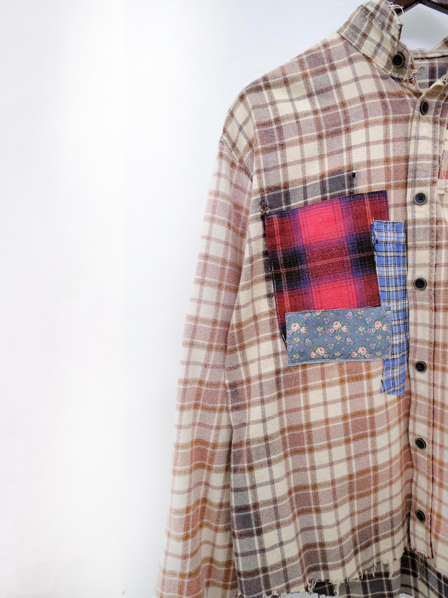 Bleached Patchwork Shirt