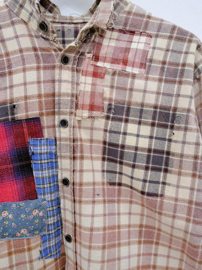 Bleached Patchwork Shirt