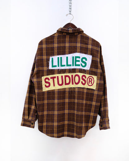 Brown Vintage Flannel Shirt