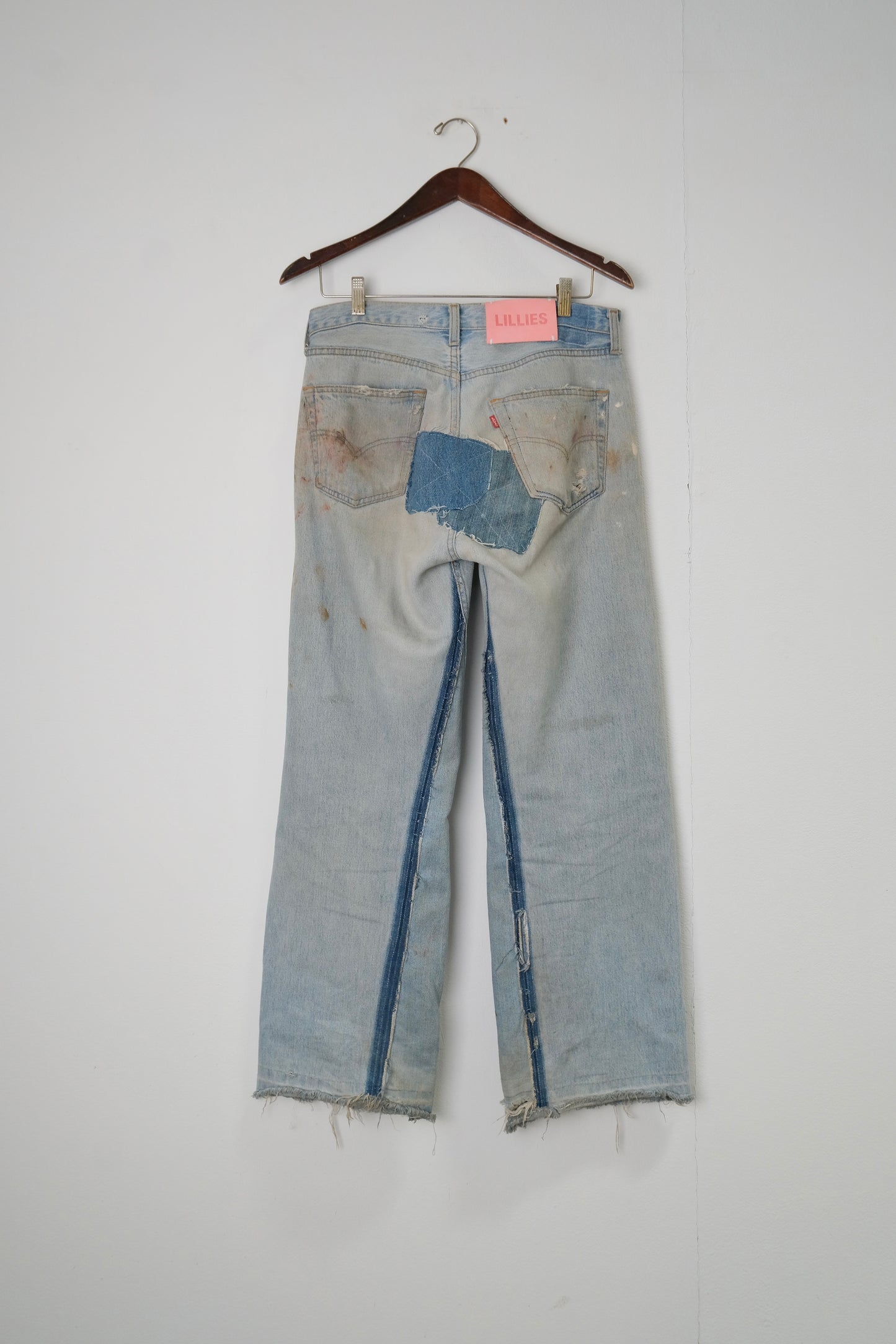 Trash Wide-Leg Painted Denim