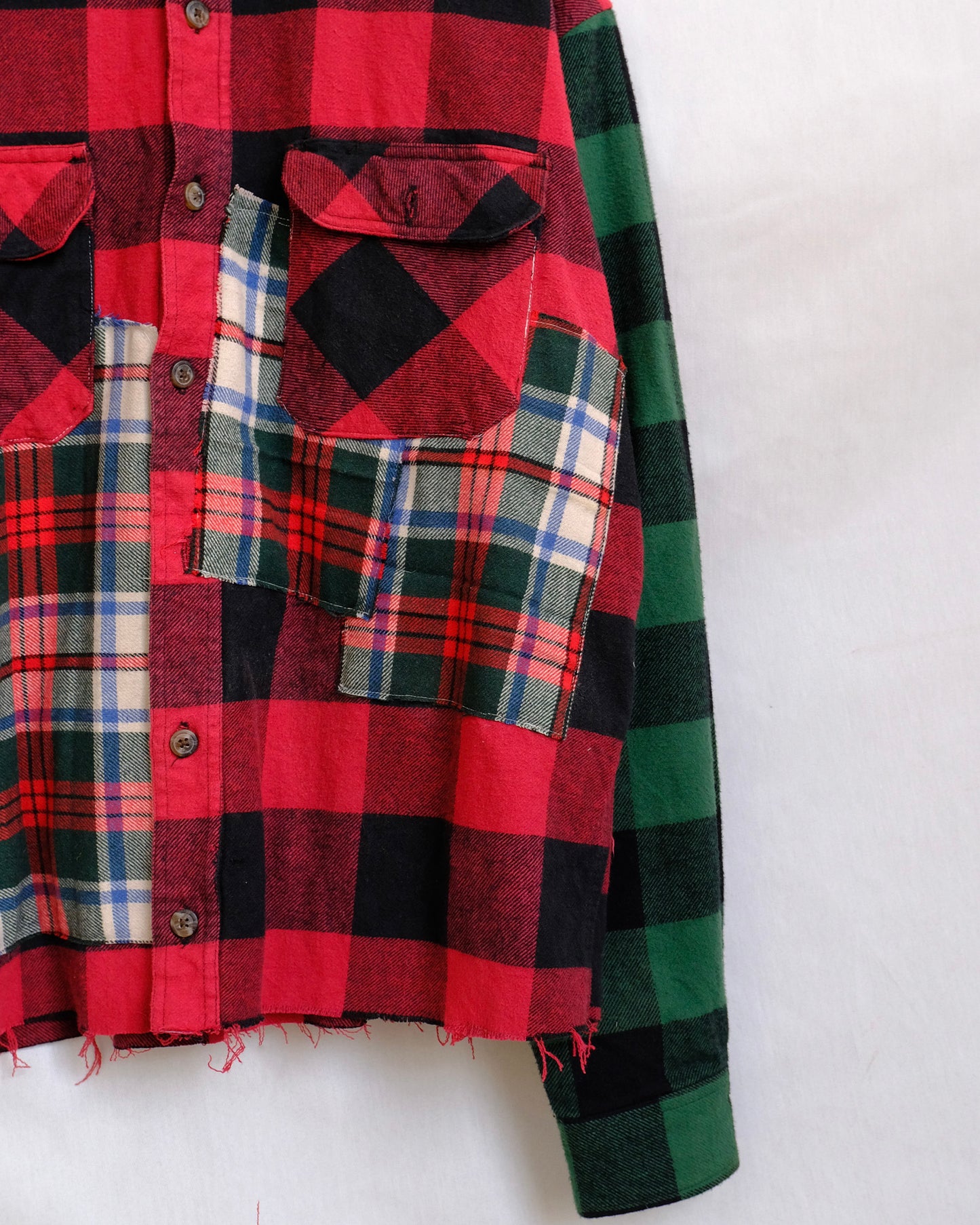 Up-Cycled Flannel Shirt in Cotton