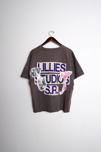 Graphic Print Henley T-shirt