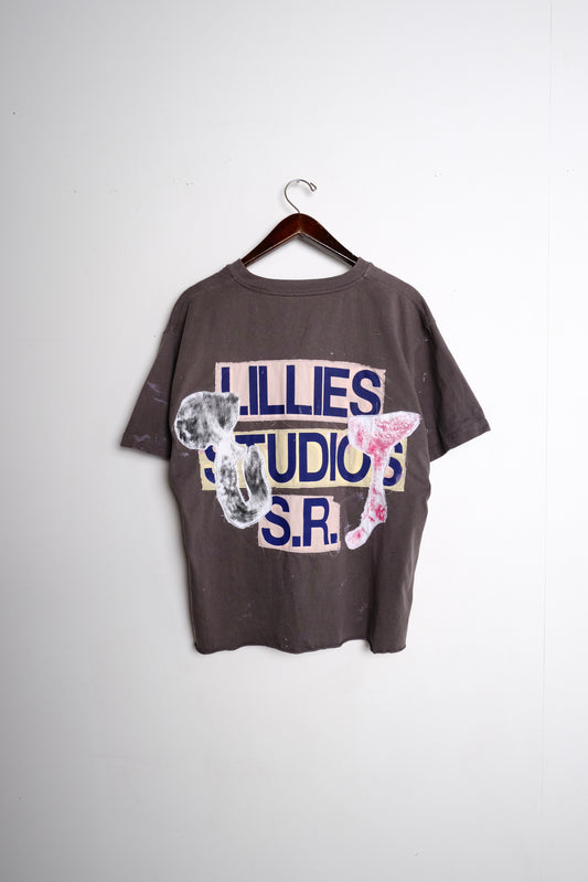 Graphic Print Henley T-shirt